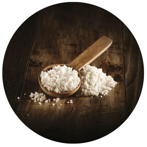 petite cuillère ronde en bois de gros sel de Guérande de la gamme terroir Auchan