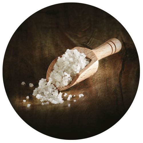 cuillère de gros sel de l'ile de Ré dans la charte terroir des packagings Auchan