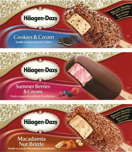 visuel de packaging alimentaire de bâtons glacés