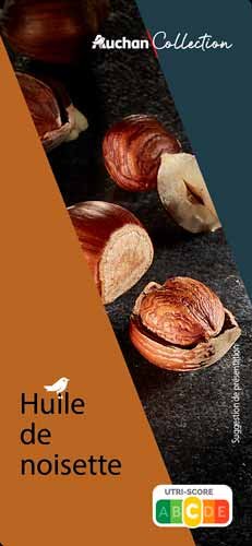 visuel de packaging alimentaire, noisettes en gros plan sous une jolie lumière