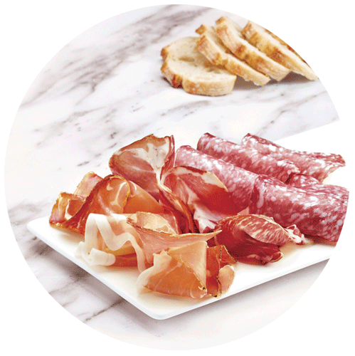 plateau de charcuterie italienne pris par un photographe culinaire packaging
